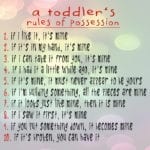 toddler rules